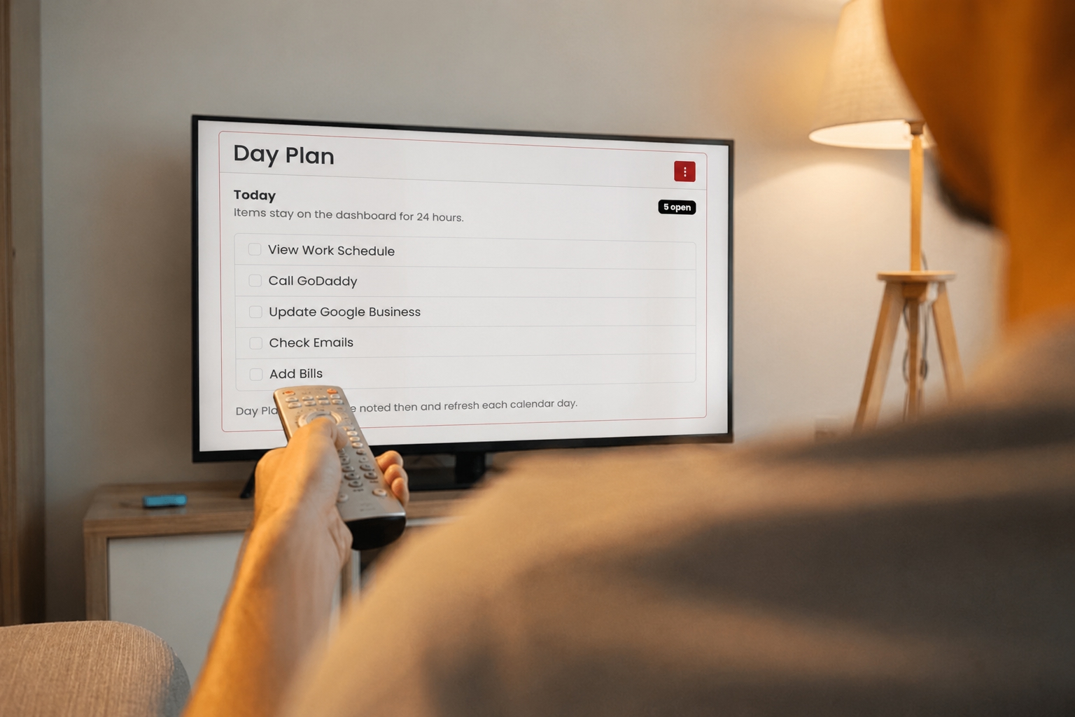 Day Plan workflow preview