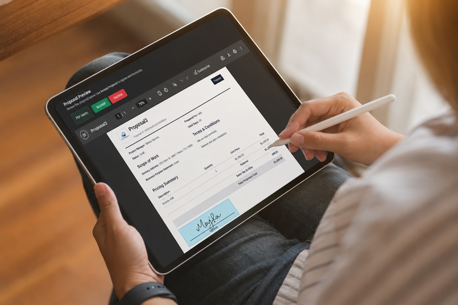 Electronic signage workflow preview